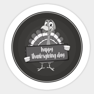 happy thankgiving day Sticker